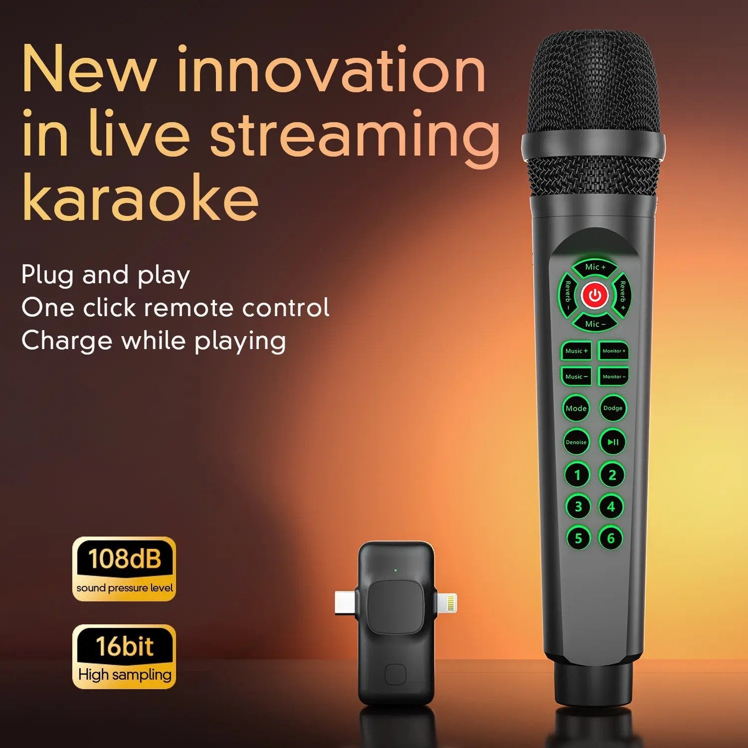 🎁Last Day Promotion 49% OFF🔥2-in-1 Bluetooth Microphone with Sound Card, Voice Changer and Noise Reduction for Streaming