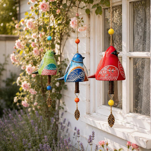 Hand-Painted Ceramic Bird wind Chimes (Handmade by Jordan Maynard®)-Buy 2 Free Shipping